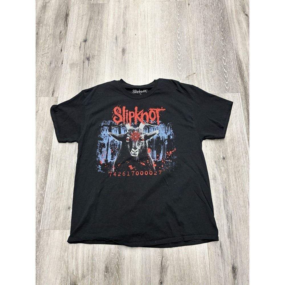 Slipknot 742617000027 Double Sided Heavy Metal Black T Shirt Size XL